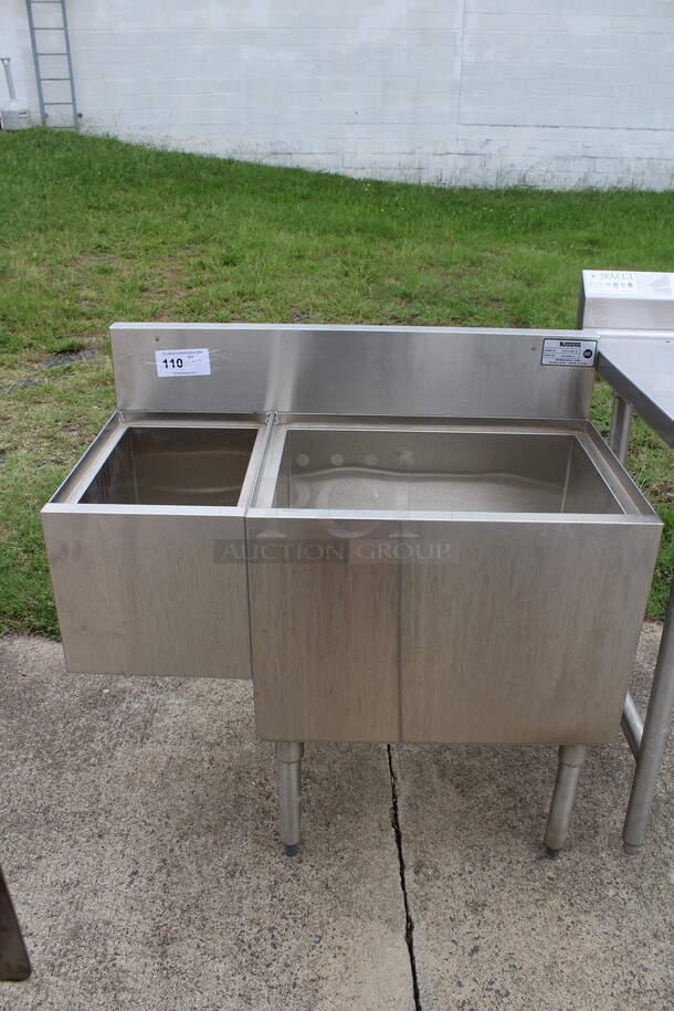 TERRIFIC! Krowne Model KR18-M36R-10 Commercial Stainless Steel Underbar Ice Bin/Cocktail Station. 36x19x36