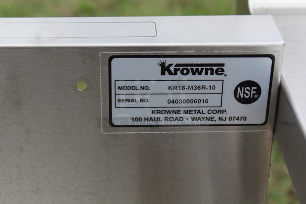 TERRIFIC! Krowne Model KR18-M36R-10 Commercial Stainless Steel Underbar Ice Bin/Cocktail Station. 36x19x36 - Image 3 of 6