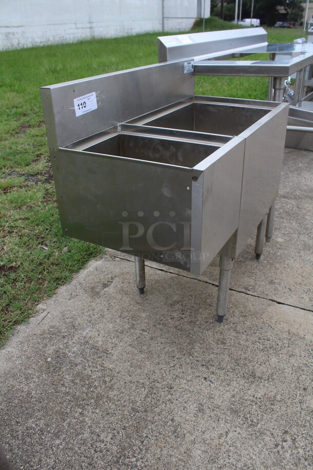 TERRIFIC! Krowne Model KR18-M36R-10 Commercial Stainless Steel Underbar Ice Bin/Cocktail Station. 36x19x36 - Image 4 of 6