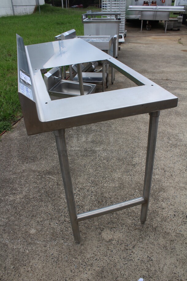 NICE! Select Stainless Commercial Stainless Steel Prep Table With Cutout. 66x24x39 - Image 3 of 4