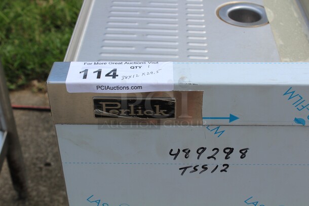 NEW! Perlick Model TSS12 Commercial Stainless Steel Underbar Drain Board. 38x12x29.5 - Image 3 of 5