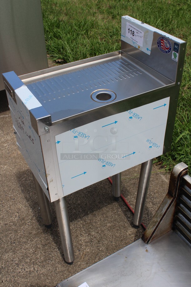 NEW! Perlick Model TS12 Commercial Stainless Steel Underbar Drainboard. 12x18.5x33.5 - Image 4 of 5