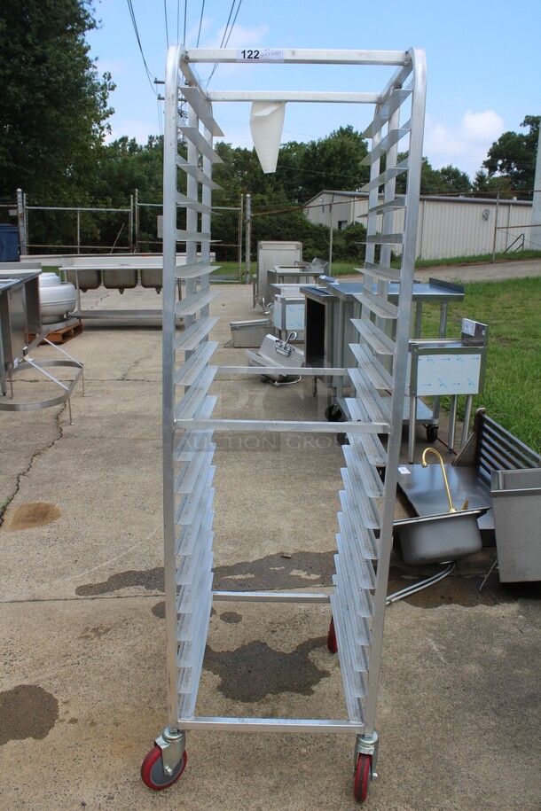 AWESOME! Win-Holt Model AL-1820B/XB Commercial Speed/Pan Rack On Commercial Casters. 20.25x26x69