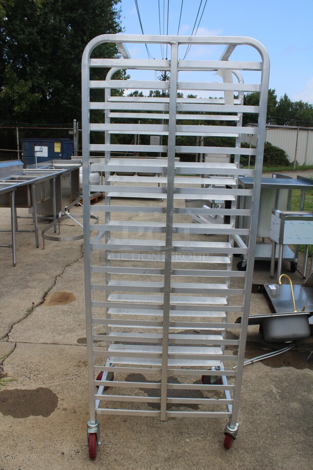 AWESOME! Win-Holt Model AL-1820B/XB Commercial Speed/Pan Rack On Commercial Casters. 20.25x26x69 - Image 2 of 3