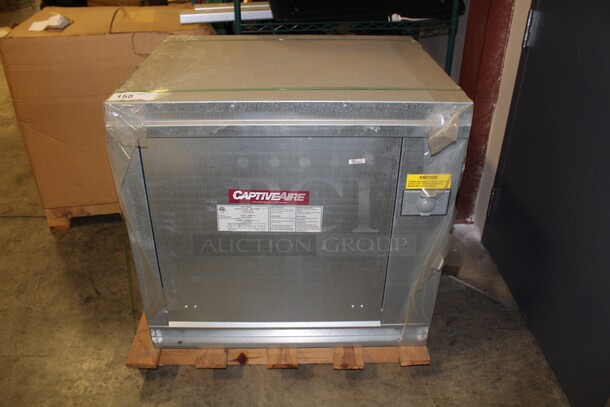 BRAND NEW! Captiveaire Model INLINE1-G10 Commercial Supply Air Fan. 32x26x30. 208V/60Hz. 3 Phase. 