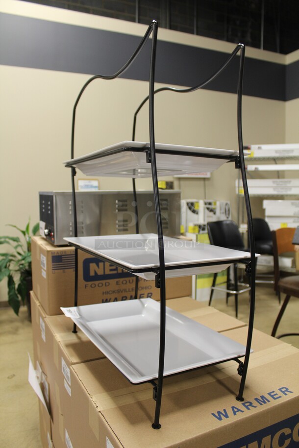 NEW! Display With Trays. 27x14x33 - Image 2 of 2