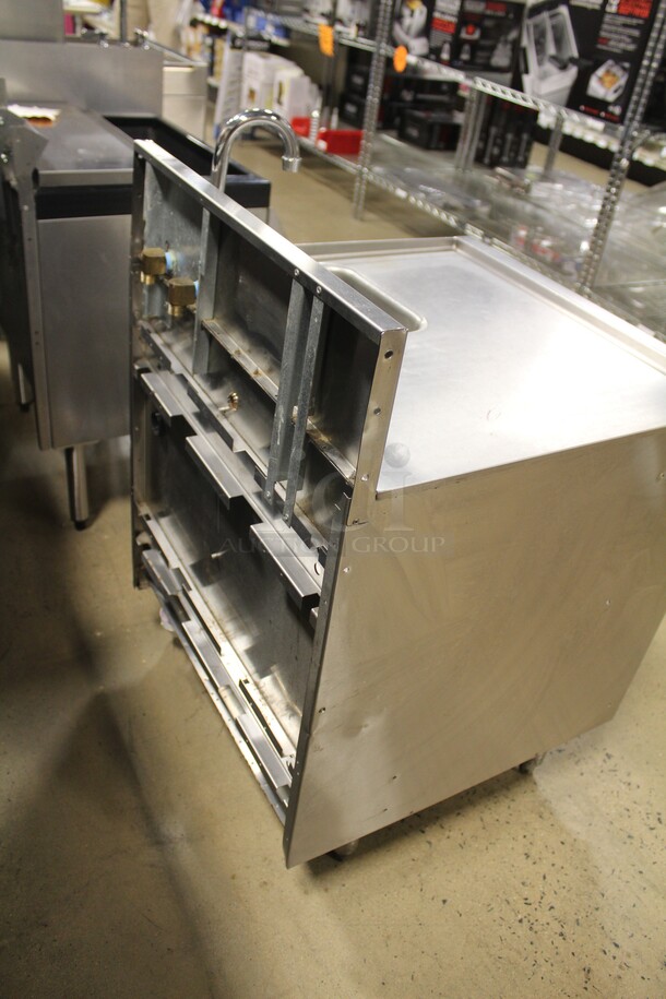 NICE! Perlick Commercial Stainless Steel Underbar Sink With Faucet. 24x24x36 - Image 7 of 8