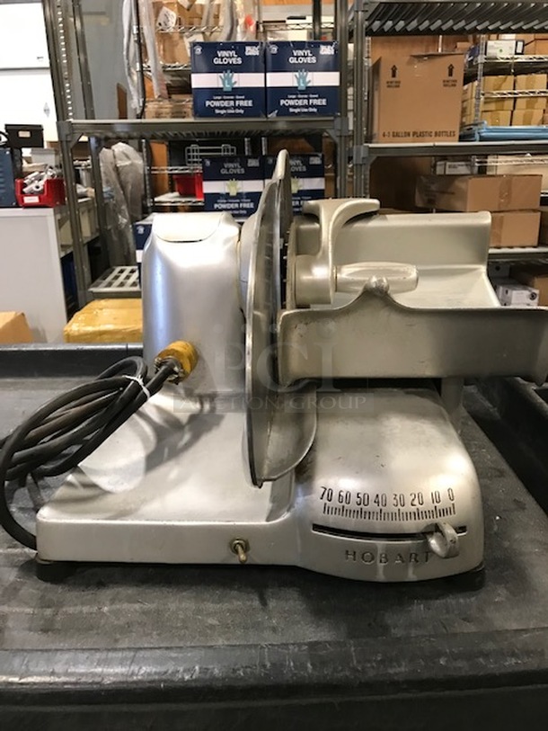 TERRIFIC! Hobart Model 4321 Commercial Stainless Steel Countertop Meat/Cheese Deli Slicer. 115V/60Hz.   - Image 2 of 6