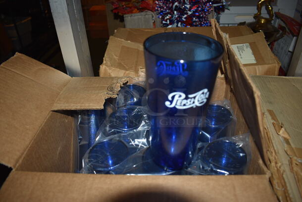 ALL ONE MONEY! Lot of Blue Poly Beverage Tumblers!