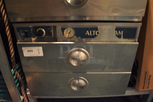 NICE! Alto Shaam Stainless Steel Commercial 2 Drawer Warming Drawer. 24x24x20 - Image 1 of 5