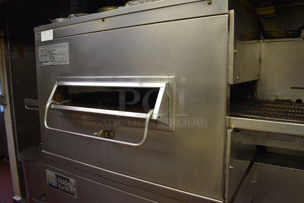 2 FANTASTIC! Middleby Marshall Stainless Steel Commercial Propane Gas Powered Conveyor Pizza Oven on Commercial Casters. This Unit Will Be Professionally Uninstalled. 68x44x71. 2 Times Your Bid! Tested and Working! - Image 6 of 8