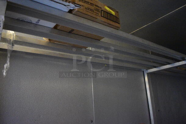 Metal 2 Tier Dunnage Style Shelving Unit. Does Not Include Contents. 72x24x64. BUYER MUST DISMANTLE. PCI CANNOT DISMANTLE FOR SHIPPING. PLEASE CONSIDER FREIGHT CHARGES. - Image 2 of 2