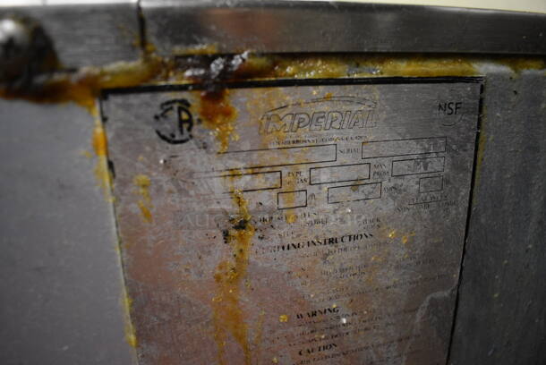 GREAT! Imperial Model IFS-50 Stainless Steel Commercial Propane Gas Powered 50 Pound Capacity Deep Fat Fryer. 140,000 BTU. This Unit Will Be Professionally Uninstalled. 15.5x31x47. Tested and Working! - Image 8 of 8