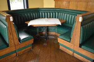 ALL ONE MONEY! Lot of C Shaped Booth and Wall Mount Table! BUYER MUST REMOVE. 96x96x49, 52x46x30