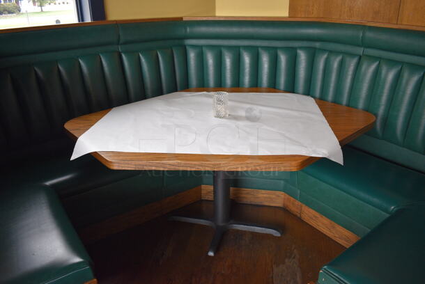 ALL ONE MONEY! Lot of C Shaped Booth and Wall Mount Table! BUYER MUST REMOVE. 96x96x49, 52x46x30 - Image 5 of 5