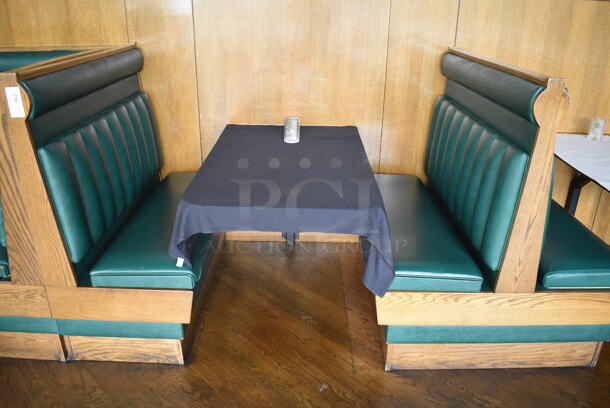 ALL ONE MONEY! Lot of 2 Single Sided Booths and 2 Tables! BUYER MUST REMOVE. 48.5x24x49, 48.5x44x49, 48x27x30 - Image 2 of 4
