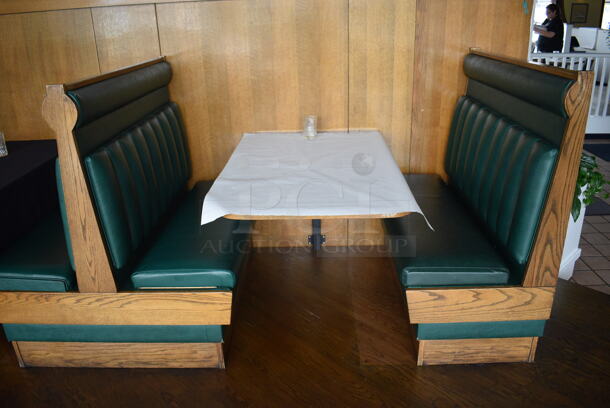 ALL ONE MONEY! Lot of 2 Single Sided Booths and 2 Tables! BUYER MUST REMOVE. 48.5x24x49, 48.5x44x49, 48x27x30 - Image 3 of 4