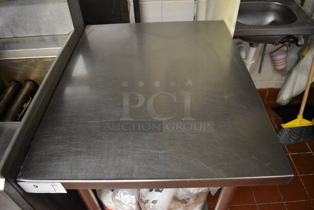 Stainless Steel Commercial Table w/ Metal Undershelf. Does Not Come w/ Contents. 24x30x34 - Image 3 of 3