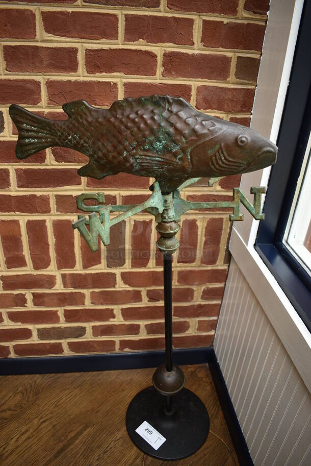 Metal Fish Compass Decoration. 25x19x45 - Image 1 of 3