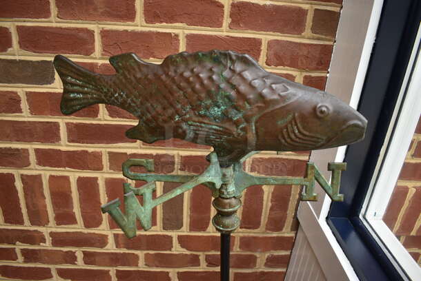 Metal Fish Compass Decoration. 25x19x45 - Image 2 of 3