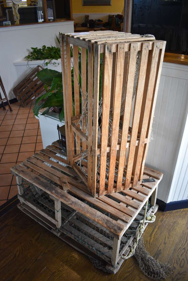2 Decorative Crab Cages. Includes 34x22x46. 2 Times Your Bid! - Image 2 of 3