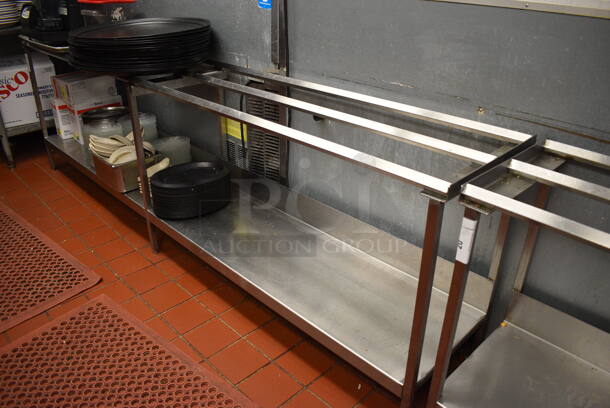 Stainless Steel Commercial Tray Slide Line w/ Metal Undershelf. Does Not Include Contents. 108x17.5x32 - Image 2 of 3
