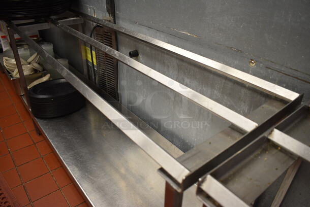 Stainless Steel Commercial Tray Slide Line w/ Metal Undershelf. Does Not Include Contents. 108x17.5x32 - Image 3 of 3