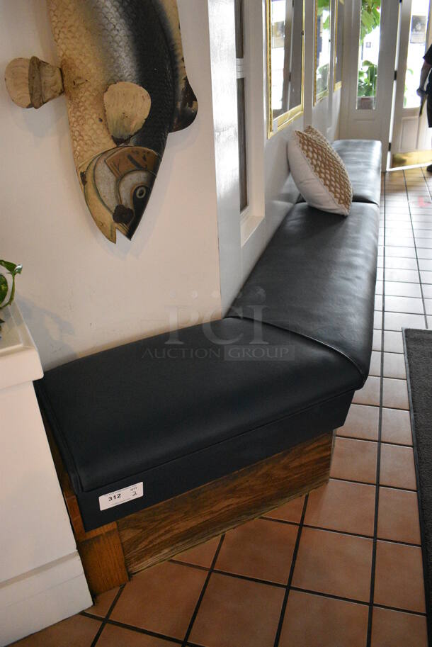 2 Benches w/ Lower Drawers. BUYER MUST REMOVE. 86x18x19, 63x18x19. 2 Times Your Bid! - Image 3 of 5