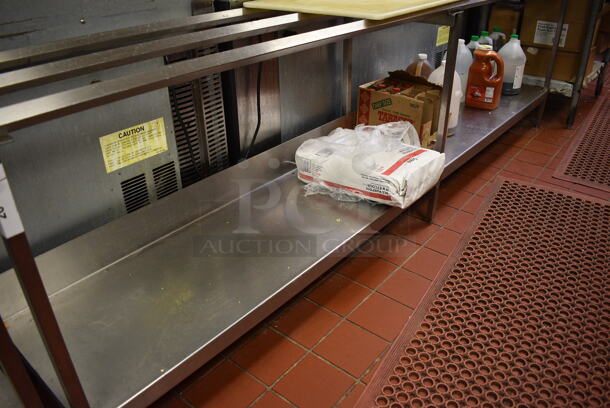 Stainless Steel Commercial Tray Slide Line w/ Metal Undershelf. Does Not Include Contents. 108x17.5x32 - Image 3 of 3