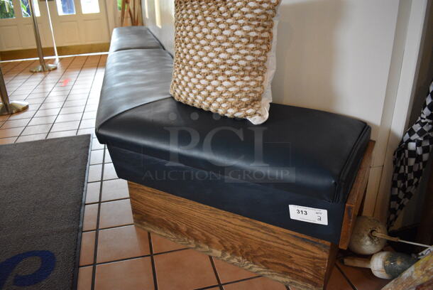 2 Benches w/ Lower Drawers. BUYER MUST REMOVE. 86x18x19, 63x18x19. 2 Times Your Bid! - Image 1 of 5
