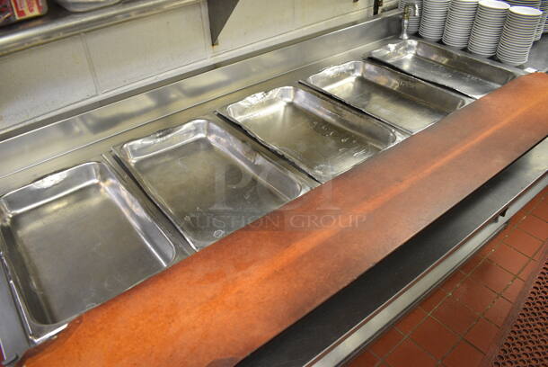 NICE! 2007 Delfield Model F14GW572 Stainless Steel Commercial 5 Well Electric Powered Steam Table w/ Metal Undershelf. 115 Volts, 1 Phase. 72x36x40. Tested and Working! - Image 6 of 6