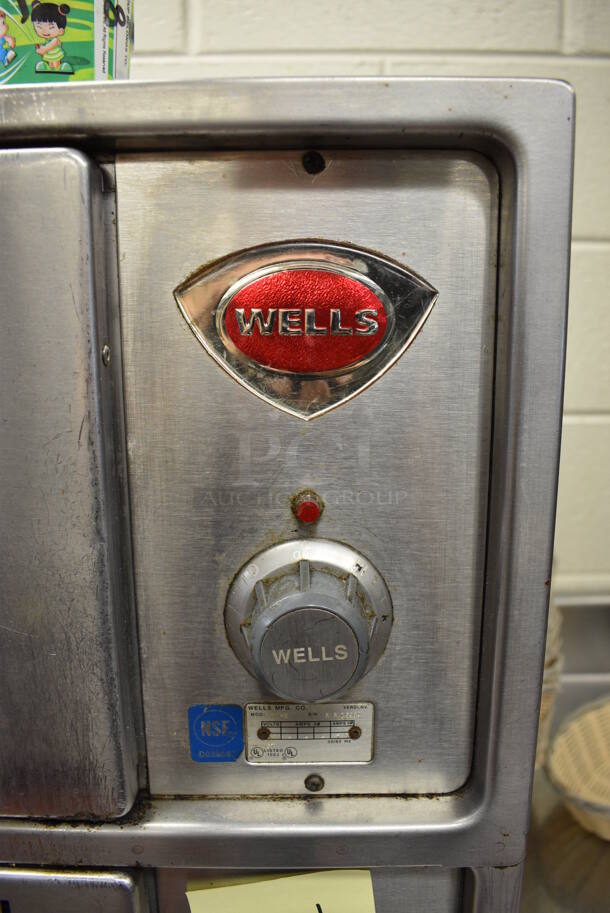NICE! Wells Model RW-2 Stainless Steel Commercial Electric Powered 2 Drawer Warming Drawer. 120 Volts, 1 Phase. 29x22x21. Tested and Working! - Image 3 of 6