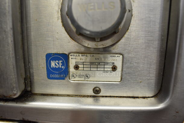 NICE! Wells Model RW-2 Stainless Steel Commercial Electric Powered 2 Drawer Warming Drawer. 120 Volts, 1 Phase. 29x22x21. Tested and Working! - Image 4 of 6