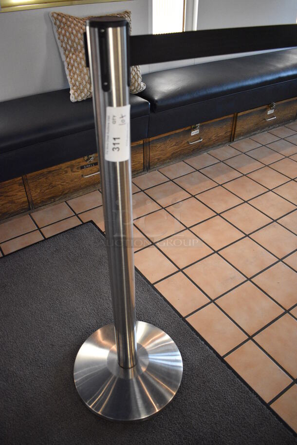 3 Metal Stanchions. 14x14x41. 3 Times Your Bid! - Image 2 of 3