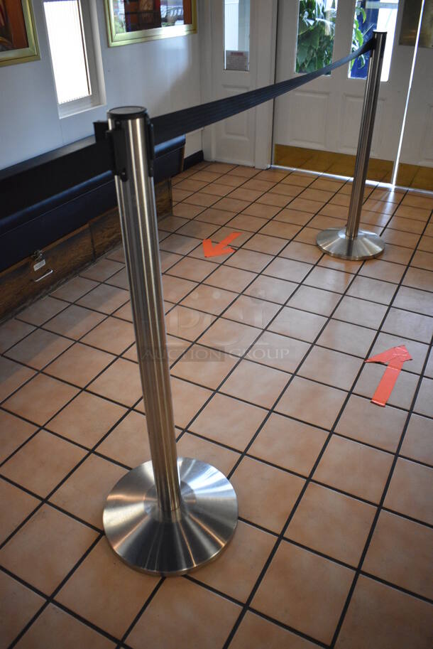 3 Metal Stanchions. 14x14x41. 3 Times Your Bid! - Image 3 of 3