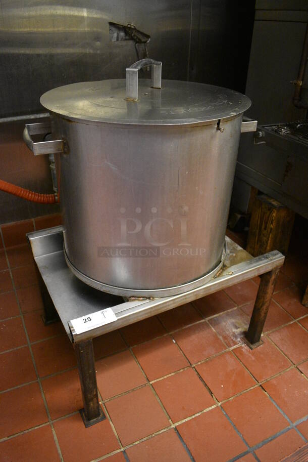 NICE! Stainless Steel Commercial Propane Gas Powered Steamer. This Unit Will Be Professionally Uninstalled. 26.5x21x37 - Image 2 of 6