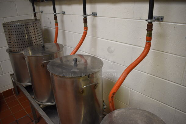 NICE! Stainless Steel Commercial Propane Gas Powered 4 Slot Steamer w/ Metal Pots. This Unit Will Be Professionally Uninstalled. 92x21x46 - Image 9 of 9