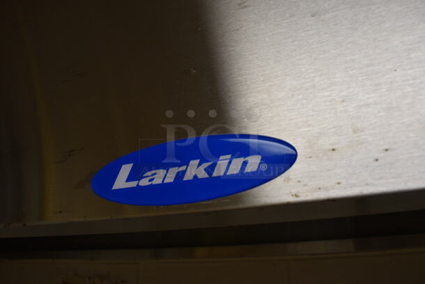 GREAT! Larkin Stainless Steel Commercial 7.5' Steam Hood. Comes w/ Mushroom Exhaust Fan. BUYER MUST REMOVE. Removal/Transport fee of $500.00 will be charged if we have to remove and transport this item back to our warehouse for shipping or pick up. 92x24x16 - Image 4 of 7