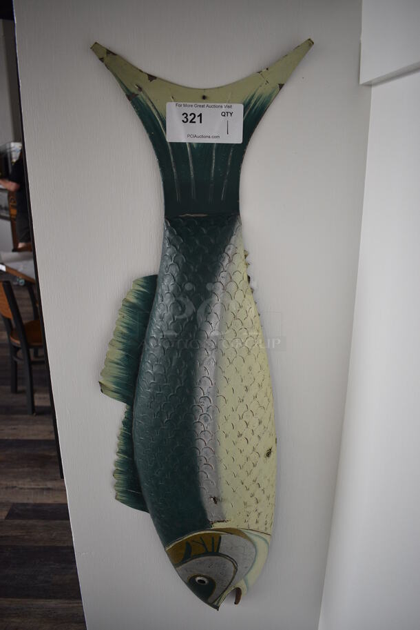 Wall Mount Fish Decoration. 11x3x39