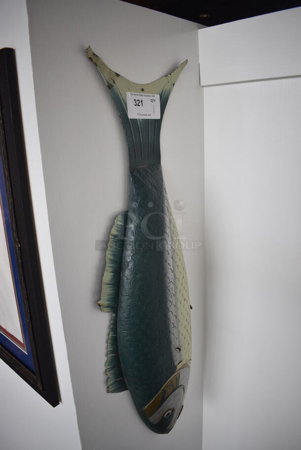 Wall Mount Fish Decoration. 11x3x39 - Image 2 of 4