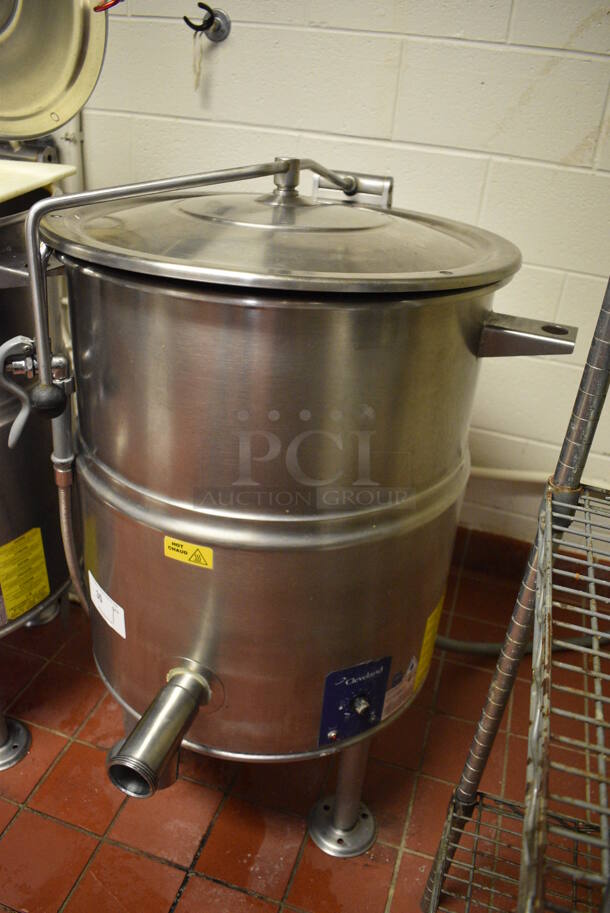 AWESOME! Cleveland Model KEL-25 Stainless Steel Commercial Floor Style 25 Gallon Steam Kettle. 200-208 Volts, 1/3 Phase. This Unit Will Be Professionally Uninstalled. 27x31x39. Tested and Working! - Image 3 of 6