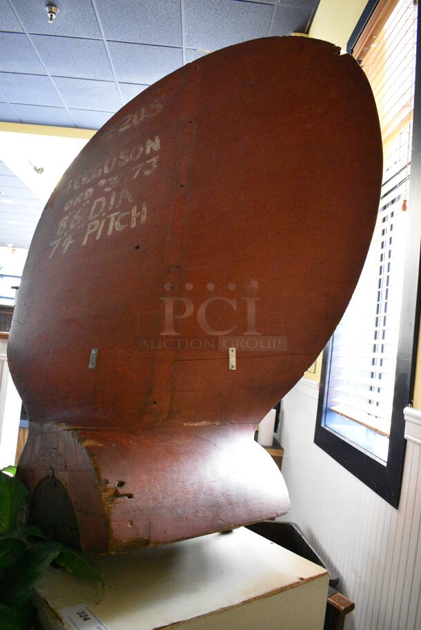 Wood Pattern Decoration on Stand. BUYER MUST REMOVE. 44x30x95 - Image 4 of 4