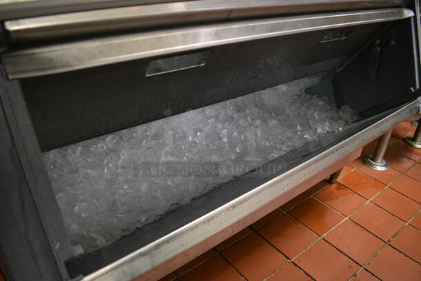 ALL ONE MONEY! Lot of Scotsman Stainless Steel Commercial Ice Machine Head on Follett Stainless Steel Commercial Ice Bin and Remote Condenser. This Unit Will Be Professionally Uninstalled. 48x39x93. Tested and Working! - Image 6 of 6