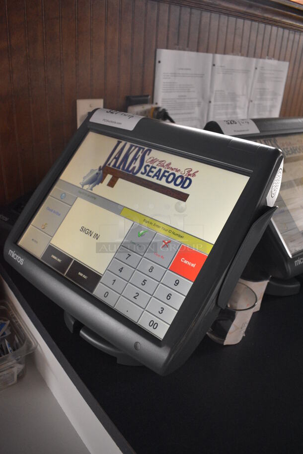 Micros 15" POS System Monitor w/ Epson Model M129B Receipt Printer - Image 2 of 5