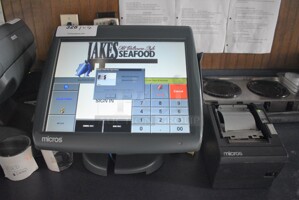 Micros 15" POS System Monitor w/ Epson Model M129B Receipt Printer