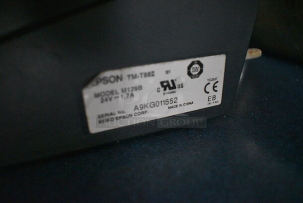 Micros 15" POS System Monitor w/ Epson Model M129B Receipt Printer - Image 4 of 4