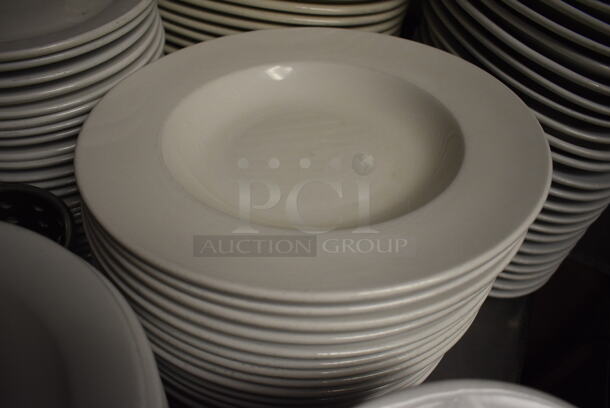 21 White Ceramic Pasta Plates. 12x12x2. 21 Times Your Bid! - Image 2 of 3