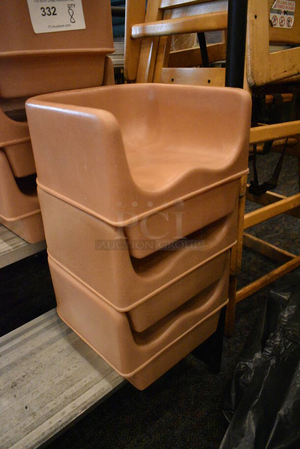 8 Tan Poly Booster Seats. 11x11x8. 8 Times Your Bid! - Image 2 of 3