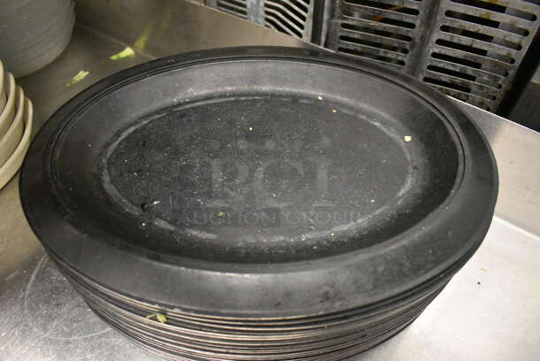 24 Black Poly Chargers for Hot Plate. 14x10x1. 24 Times Your Bid! - Image 2 of 3