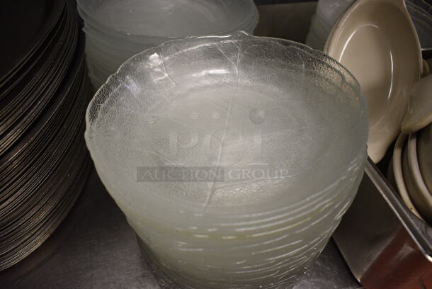 10 Glass Salad Plates. 8x8x1.5. 10 Times Your Bid! - Image 1 of 3